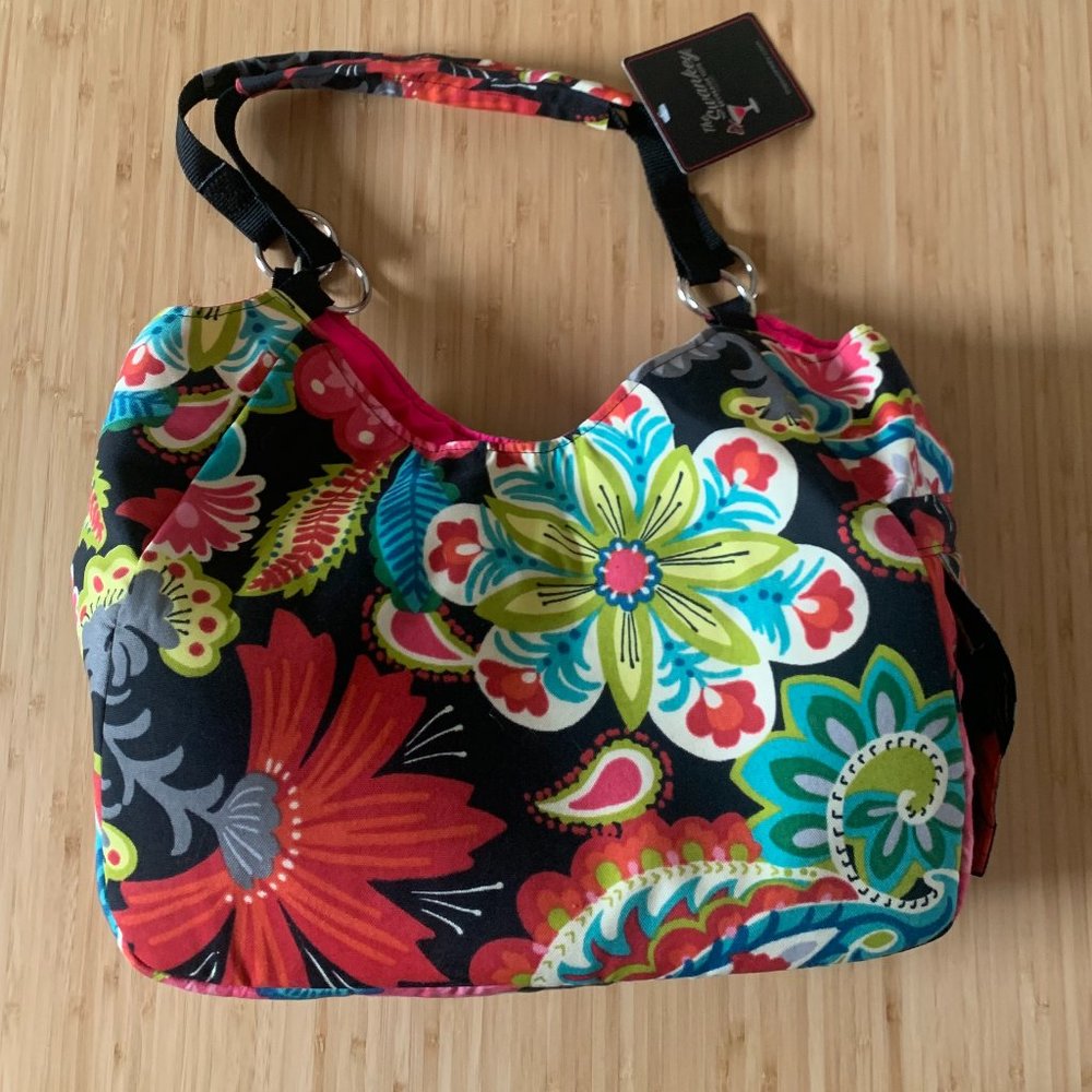 Swankey Beverage Tote floral wine cooler bag